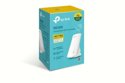 TP-Link ��������������� ��������� ������������� ������� (������������), 433 ����/� �� 5 ��� + 300 ����/� �� 2,4 ���  (RE200)