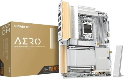 ����������� ����� Gigabyte X870E AERO X3D WOOD, Socket AM5, AMD X870E, ATX, Ret