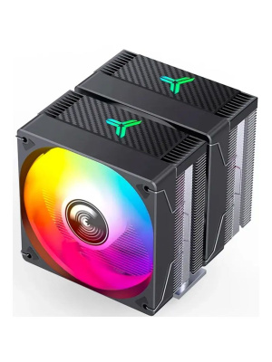 ����� JONSBO CR-3000E ARGB Black LGA1851/1700/1200/115X/AM5/AM4 (TDP 260W, PWM, 2 x 120mm ARGB LED Fan, 6 �������� ������, 4-pin) Retail