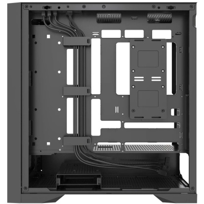 ������ Powercase ByteFlow Pro, Black, Tempered Glass, Type-C, W/O fans, ������, E-ATX  (CH9GPB-F0)