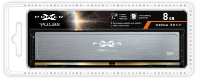 ������ DDR4 8GB 3200MHz Silicon Power SP008GXLZU320BSI Xpower Turbine RTL PC4-25600 CL16 DIMM 288-pin 1.35� single rank � ���������� Ret