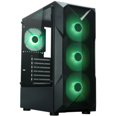 ������ XASTRA  A304 4ARGB Black ATX/Mesh/half-size TG/4x120mm ARGB FC fans/ A304-4FC12A