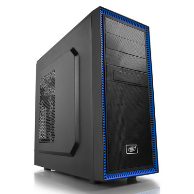 ������ DEEPCOOL TESSERACT BF, DP-CCATX-TSRBFBK, ATX, Black-Blue, ��� ��