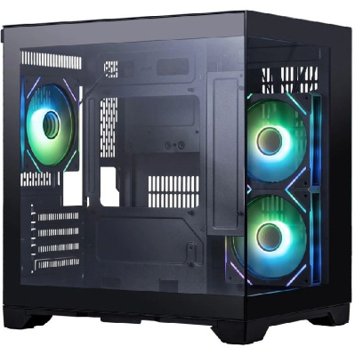������ 1STPLAYER MEGAVIEW MV5-TP ARGB Black / mATX / 3x120mm ARGB fans / MV5-TP-BK-2FC7R-1FC7