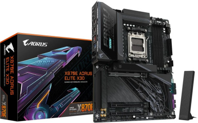 ����������� ����� Gigabyte X870E AORUS ELITE X3D, Socket AM5, AMD X870E, ATX, Ret