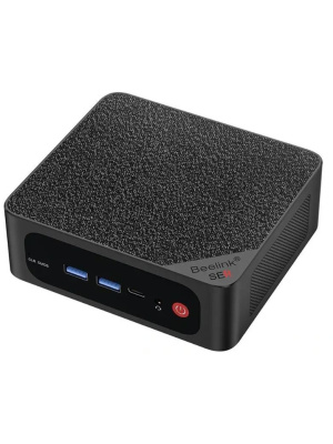 ����-�� Beelink SER5 Max, AMD Ryzen 7 7735HS/24 �� DDR5/1024 �� SSD/AMD Radeon Graphics/��� ��, ������ (BL/SER5 MAX/7735HS/24G/1TB/2.5G*1/Black)
