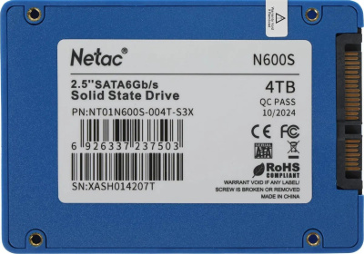 ���������� SSD Netac SATA-III 4TB NT01N600S-004T-S3X N600S 2.5"