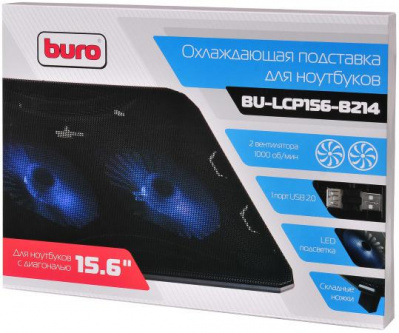 ��������� ��� �������� 15.6" Buro BU-LCP156-B214 ������/������� 1000��/��� 22db ������