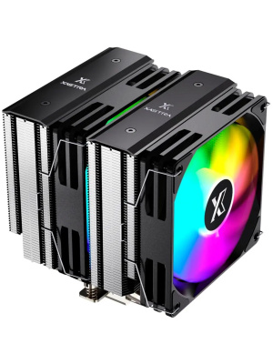 ����� XASTRA AX620 Basic ARGB LGA1851/1700/1200/115X/AM5/AM4 (Dual Tower, TDP 265W, 6 ����.������ 6�� , 2x PWM 120mm ARGB ,������ ��������� ) RET