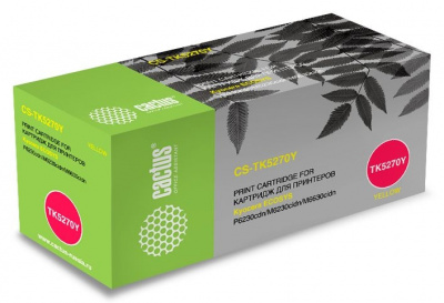 �����-�������� Cactus CS-TK5270Y ������ (6000���.) ��� Kyocera Ecosys P6230cdn/M6230cidn/M6630cidn