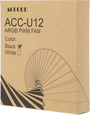 ���������� ��� ������� Accord ACC-U12 ARGB 120 ������ 4-pin 27�� (ACC-U12 ARGB BLACK) brown box