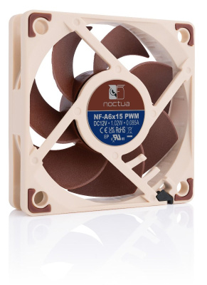 �e�������� ��� ������� Noctua NF-A6x15 PWM (NF-A6x15 PWM) - 60mm, 3500 ��/���, 19.8 ��, 4-pin PWM