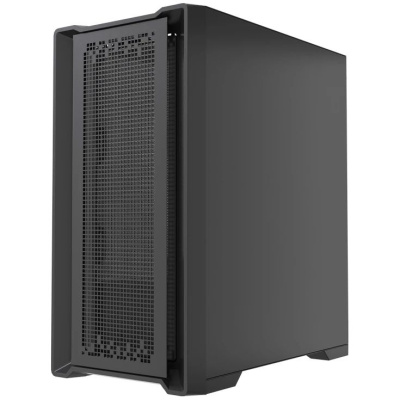 ������ Powercase ByteFlow Micro NF, Black,Tempered Glass, W/O fans, ������, mATX  (CAMBNF-F0)