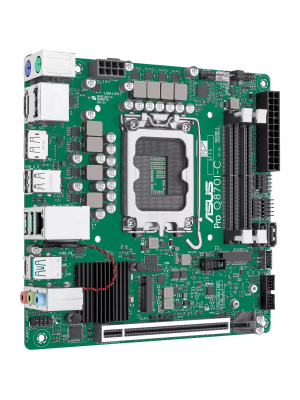 ����������� ����� ASUS PRO Q870I-C-CSM, LGA1851, Q870, 2*DDR5, 2*SATA, 1*M.2, 3*USB 3.2, 2*USB 2.0, Type-C, 2*PCIx16, 2*DP+HDMI, mATX; 90MB1MPP-M0EAYC