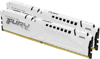 ������ �����������/ Kingston 64GB 5200MT/s DDR5 CL40 DIMM (Kit of 2) FURY Beast White XMP (KF552C40BWK2-64)