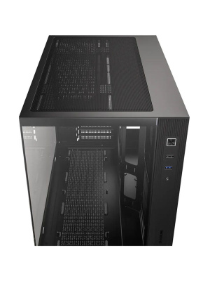 ������ Id-Cooling VIEW 500 black MiniTower (mATX, ��� ��, 2xUSB)(VIEW 500 BLACK)  ID-COOLING