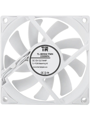 ���������� ��������� Thermalright TL-8015W (80x80x15mm, 4-pin PWM, 28.4CFM, 23.3dBA, 2200RPM, White)