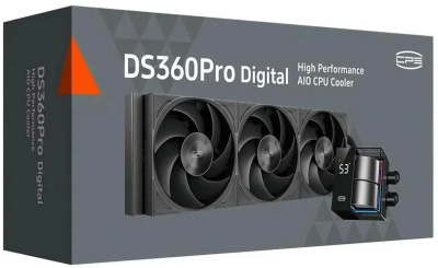 ������� �������� ���������� PcCooler DS360Pro Digital , LCD, 4-pin, ARGB, 120��, ������, retail (DS360PRO DIGITAL BK)