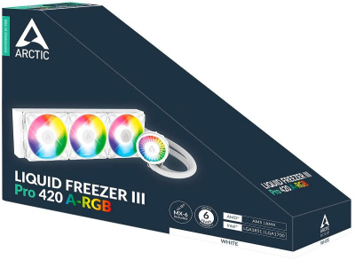 ������� ����������� ���������� Arctic Liquid Freezer III Pro 420 ARGB White  (ACFRE00189A)