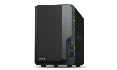   Synology  DS220+ DC 2,0GhzCPU/2GB(upto6)/RAID0,1/up to 2HDDs SATA(3,5' 2,5')/2xUSB3.0/2GigEth/iSCSI/2xIPcam(up to 25)/1xPS /2YW (repl DS218+)