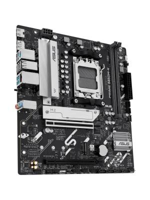 ����������� ����� ASUS PRIME B850M-K, AM5, B850, 2*DDR5, 4*SATA, 2*M.2, 4*USB 3.2, 4*USB 2.0, 3*PCIx16, 2*PCIx1, DP+HDMI, mATX