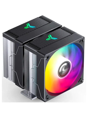 ����� JONSBO CR-3000E ARGB Black LGA1851/1700/1200/115X/AM5/AM4 (TDP 260W, PWM, 2 x 120mm ARGB LED Fan, 6 �������� ������, 4-pin) Retail