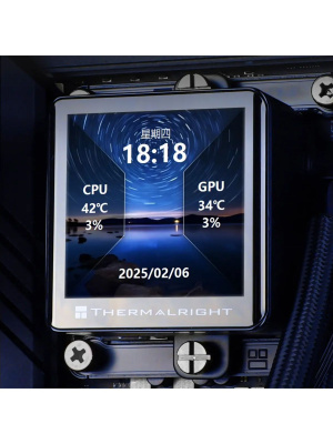 ������� �������� ���������� Thermalright Frozen Vision 360 V2 ARGB Soc-AM5/AM4/1200/1700/1851 ������ 4-pin 28dB Al LCD Ret (F-VISION-360-BL-ARGB-V2)