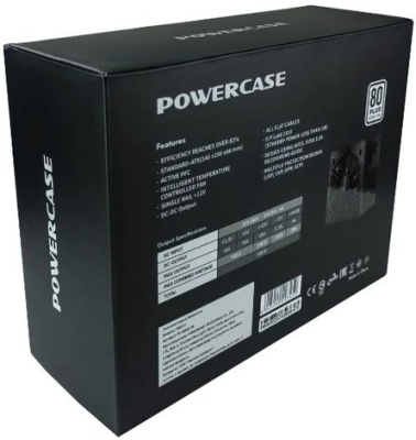���� ������� Powercase PW600 80 Plus, ATX 2.31, 600W, APFC  PS-600W-DC