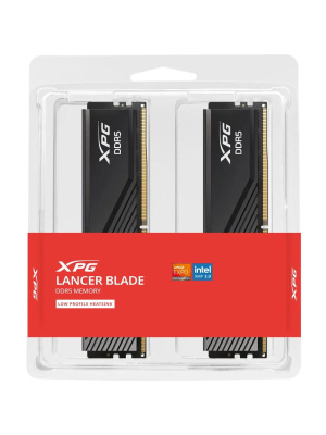 ����������� ������ ADATA LANCER DDR5 DIMM 32GB 6000MHz 2*16GB 28-36-36 1.4V BLACK DUAL TRAY