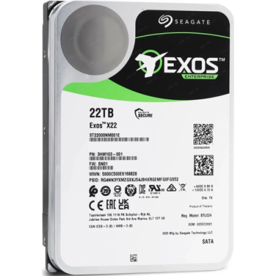 ������� ���� 22TB SEAGATE ST22000NM001E, SAS, 7200RPM, 6GB/S, 512MB