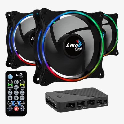 ���������� ��� ������� Aerocool Eclipse 12 Pro (3 � ���������, 120mm, RGB led) (4718009158139)