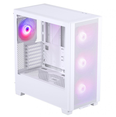 ������ PHANTEKS 523 XT Pro Ultra, Matte White, 4x140mm ARGB Fan, Front dust filter, Tempered Glass, Mid-Tower / PH-XT523P1_DWT01R_RU