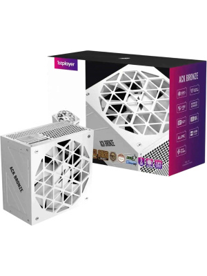 ���� ������� 1STPLAYER ACK BRONZE 650W White / ATX 3.1, APFC, 80 PLUS Bronze, Double Forward, full Teapo caps, 140mm fan, non-modular / HA-650AA2-WH
