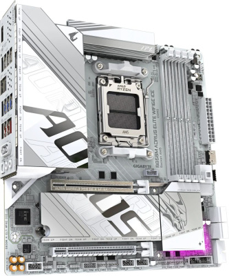 ����������� ����� Gigabyte B850M AORUS ELITE WIFI6E ICE, SocketAM5, AMD B850 mATX, Ret