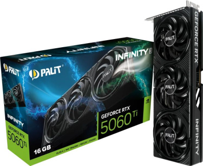 ���������� Palit NVIDIA GeForce RTX 5060 Ti Infinity 3 16Gb (NE7506T019T1-GB2061S)
