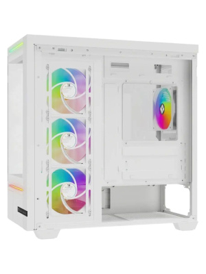 ������ Thermalright M10 FAN4-C, Mini-Tower, TG, 4x120mm ARGB, 2xUSB-A 3.0, 1xUSB Type-C, mATX, mITX White
