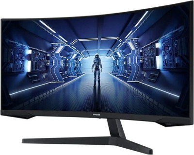 ������� Samsung 34" Odyssey G5 C34G55TWWI 3440x1440 VA LED 165�� 4ms FreeSync Premium HDMI DisplayPort