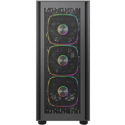 ������ Powercase ByteFlow Black V2, Tempered Glass, 4x 120mm ARGB fans, ������, ATX  (CBFB-A4-V2)