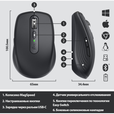 ���� ������������ Logitech MX Anywhere 3 Graphite (910-006000)