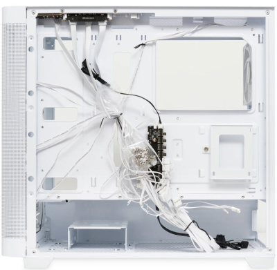 ������ �� ��� ����� ������� HSPD M740, Mesh Mid Tower, white, M740-TGWH-ARGB