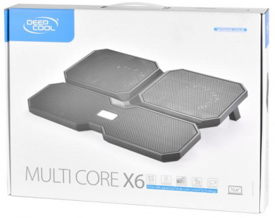 ��������� ��� �������� 15.6" Deepcool MULTI CORE X6 380x295x24mm 2xUSB 900g Fan-control 24dB ������