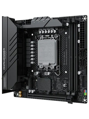 ����������� ����� MAXSUN MS-Challenger H810ITX WIFI, B810, LGA1851,  2*DDR5, 2*SATA3, 2*M.2, USB 3.2, USB 2.0, 1*PCIEx16, HDMI+DP, ITX