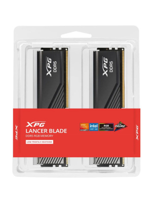 ����������� ������ ADATA LANCER RGB DDR5 DIMM 32GB 6000MHz 2*16GB 28-36-36 1.4V BLACK DUAL TRAY