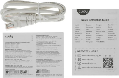Wi-Fi ������ Cudy WR3000S, Wi-Fi 6, AX3000, 2.4/5���, 4 LAN, �����