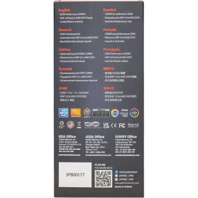����������� ������ 16GB DDR5 5600MHz Patriot Viper Venom RGB PVVR516G56C36