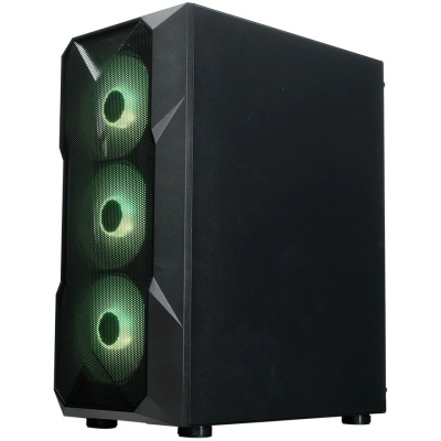 ������ XASTRA  A304 4ARGB Black ATX/Mesh/half-size TG/4x120mm ARGB FC fans/ A304-4FC12A