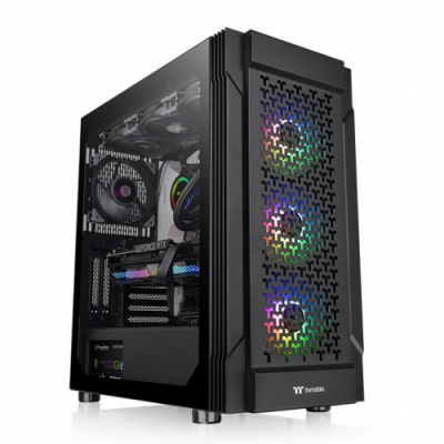  Thermaltake Versa T27 TG ARGB    ATX 5x120mm 4x140mm 2x200mm 2xUSB2.0 1xUSB3.0 audio bott PSU (CA-1W2-00M1WN-01)