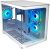 ������ XASTRA QR500M 3ARGB-FM-C10-UC White mATX/Aquarium/ 2 Curve Glass /3x120mm ARGB PWM FM fans/ Argb+PWM HUB 10port /Type-C/ QR500M-3FM12A-C10-UC-WH
