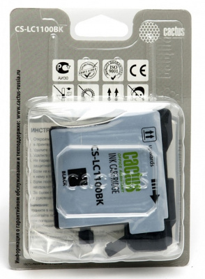 �������� �������� Cactus CS-LC1100BK ������ ��� Brother DCP-385c/6690cw/MFC-990/5890 (16ml)