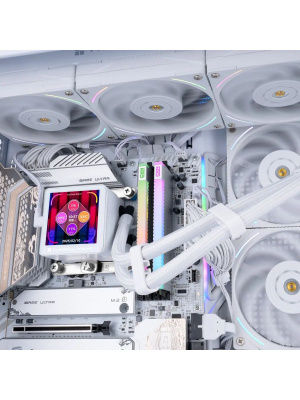 ��� Thermalright Frozen Vision 360 V2 (360mm, LED, White, ARGB/ Fans: 3x120mm, 69CFM, 27dBA, 2150RPM/ Pump height 60mm, 23dBA, 3000RPM, Rad thickness 27mm/ S: 1700, 1200, 1851, 115X, 2011, 2066, AM5, AM4)